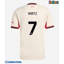 Camisa de Futebol Liverpool Florian Wirtz #7 Equipamento Secundário 2025-26 Manga Curta